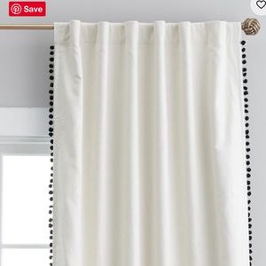 PBteen Emily & Meritt Pom Pom Blackout Curtains